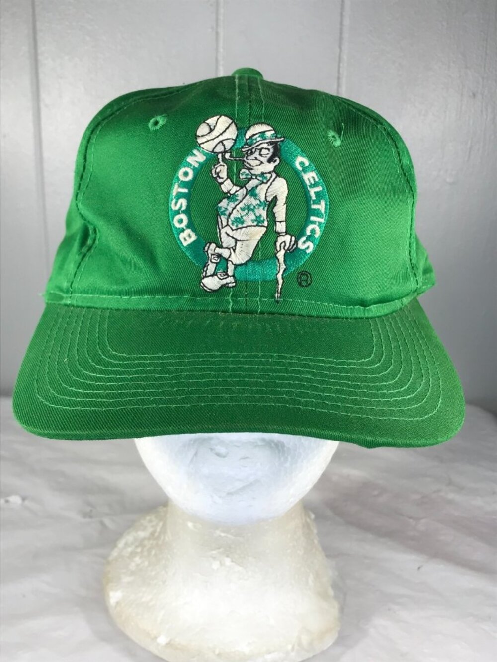 Vintage 90s Boston Celtics NBA Snapback Basketball Sports Hat Cap